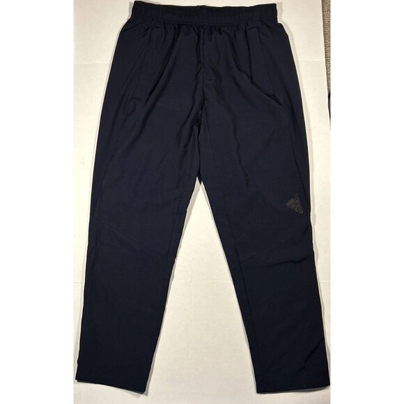 Adidas D4M Pants Men’s L Navy Blue Tapered Training Joggers Regular Fit NWT - Picture 1 of 10